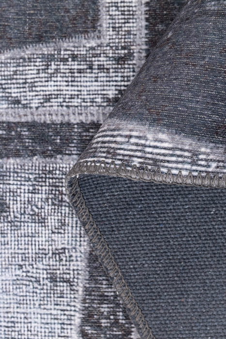 Conceptum Folk Chenille - Negro 75 x 150 cm